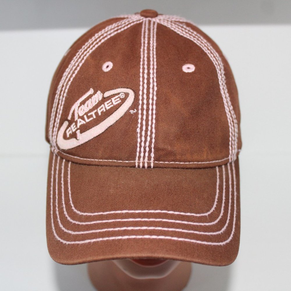 Women's Team Realtree Brown Pink Baseball Cap  One Size Adjustable Strapback